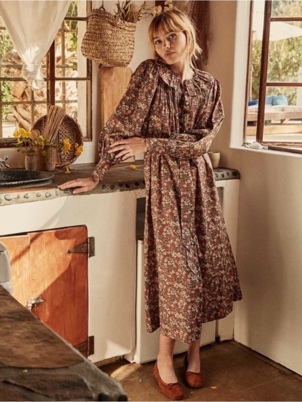 Doen Preston Dress in Arlene’s Flowers Liberty, size Medium NWT!